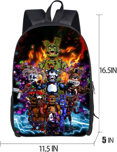 Unisex Anime Game Backpack 3d Printing Cartoon Backpacks Travel Daypacks Casual Double Shoulder Bag 3-One Size in Saudi Arabia