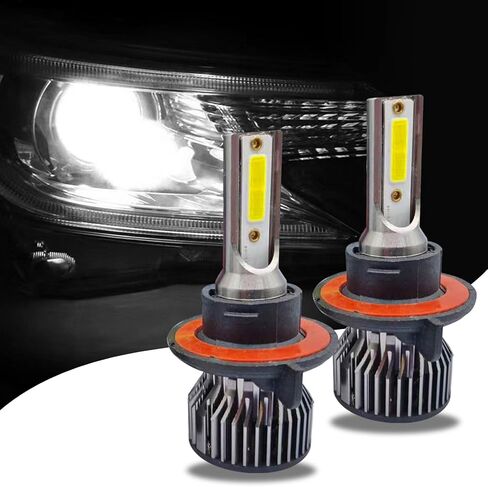 2 قطعة H13 LED مجموعة مصابيح الضباب الخفيفة، H13 LED عالية الشعاع المنخفض لمبات الشعاع، عمر 100,000+ ساعة، 6000K أبيض بارد، IP67 مقاوم للماء، حزمة من 2 in Kuwait