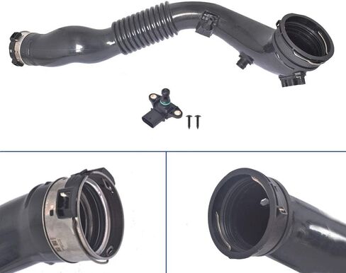 المبرد مدخل هواء مجاري الهواء خرطوم أنبوب اليسار لاستبدال BMW 11-16 X3 3.0L-L6 13717604033 in Kuwait