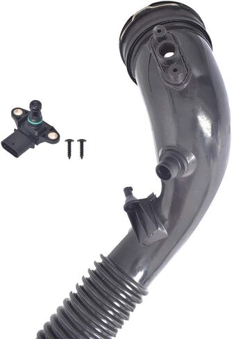 المبرد مدخل هواء مجاري الهواء خرطوم أنبوب اليسار لاستبدال BMW 11-16 X3 3.0L-L6 13717604033 in Kuwait
