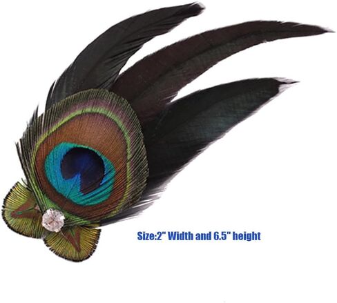 Peacock Feather Headband Fascinators Vintage Headpiece Headdress For Costume Tea Party Hat Bridal Wedding Cocktail in Saudi Arabia