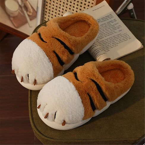 Women slippers Pig slippers Cow slippers Animal Slippers Soft Plush Winter Warm House Shoes cotton slippers in Saudi Arabia