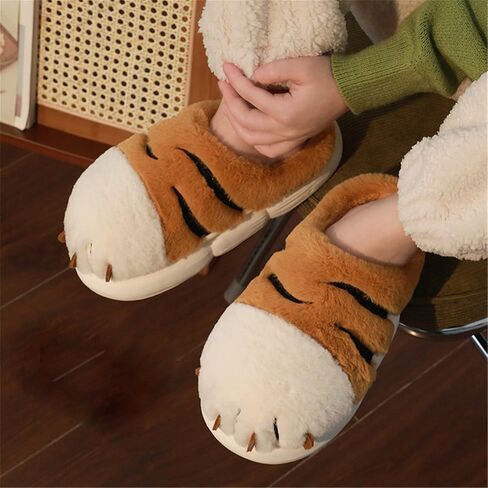 Women slippers Pig slippers Cow slippers Animal Slippers Soft Plush Winter Warm House Shoes cotton slippers in Saudi Arabia
