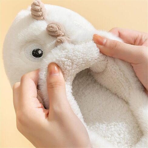Women slippers Pig slippers Cow slippers Animal Slippers Soft Plush Winter Warm House Shoes cotton slippers in Saudi Arabia