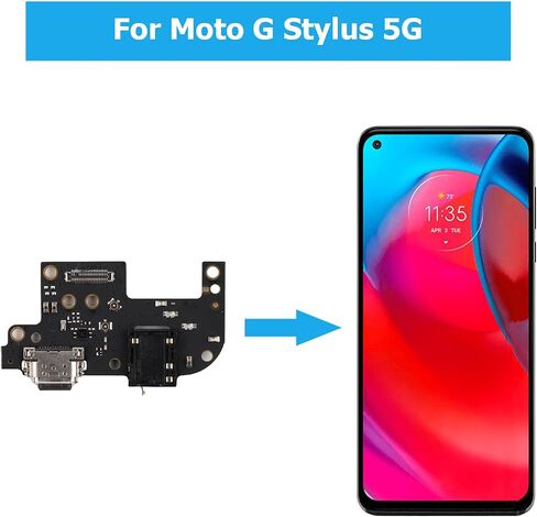 [جديد] موصل قاعدة شاحن USB Duotipa لجهاز Moto G Stylus 5G 2021 USB لاستبدال كابل مرن لمنفذ شحن XT2131 لموصل لوحة قاعدة الشاحن. - ليس لإصدار 2022 و2023 in Saudi Arabia