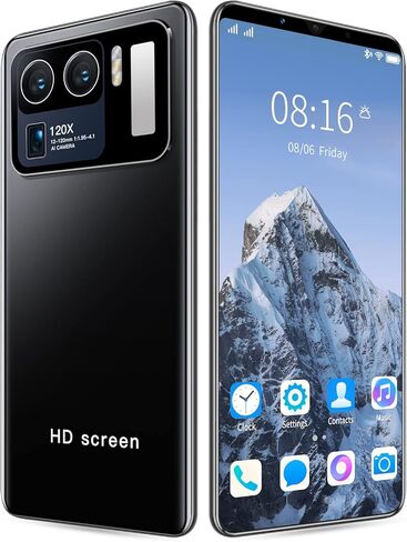 ASHATA Ultra Unlocked Android Cellphone Face Recognition Smartphone with 4.45in HD Curved Screen, Full Network Mobile Phone, 512MB 4GB, Support Extended 128GB Memory Card, BT FM in Saudi Arabia