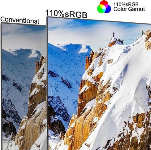 شاشة كمبيوتر SANSUI مقاس 24 بوصة IPS FHD1080P مع مكبرات صوت مدمجة ومنافذ HDMI وVGA وDP مع زاوية عرض 178 درجة/إطار أقل/إمالة/VESA متوافقة مع المكتب المنزلي (يتضمن كابل HDMI ES-24X5A) in Kuwait