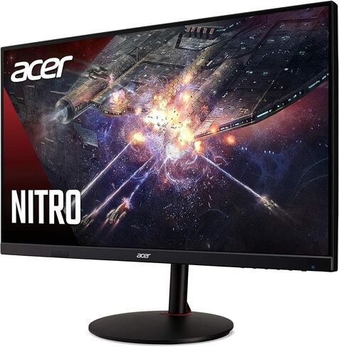 شاشة ألعاب Acer Nitro XV282K KVbmiipruzx مقاس 28 بوصة UHD (3840 x 2160) Agile-Splendor IPS | AMD FreeSync Premium | 144 هرتز | 1 مللي ثانية | TUV/Eyesafe | منفذ عرض 1.2، 2 HDMI 2.1 و4 منافذ USB، أسود in Saudi Arabia