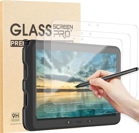 واقي شاشة زجاجي مكون من 3 قطع لجهاز Samsung Galaxy Tab Active 4 Pro/Active PRO T540 T545 (10.1 بوصة) واقي شاشة، طبقة من الزجاج المقسى / دقة عالية / صلابة 9H in Kuwait