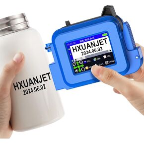 MINI127 Portable Handheld Inkjet Printer,Mini Handheld Printer with Quick-Drying Ink Pocket Inkjet Coding Machine for Logo/QRcode/Barcode/Production Date/Batch Series Number etc