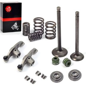 MOTO1988 Rocker Valve Arm and Intake Exhaust Valve Seals Springs Kit For Honda XR 75 80 80R 100 100R CRF 80F 100F XL 100S 75 80S NSF100