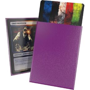 Ultimate Guard Cortex Outer Card Sleeves, 100 Standard Size TCG Sleeves, 66 x 91mm, Purple Back, Matte Finish, No PVC & Acid-Free, High Clarity