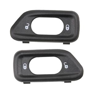 RLB-HILON 1Pair Door Lock Switch Bezel Fit for Jeep Wrangler JK Model, for 2011 2012 2013 2014 2015 2016 2017 2018 Year, for Driver and Passenger Side Door Lock Switch