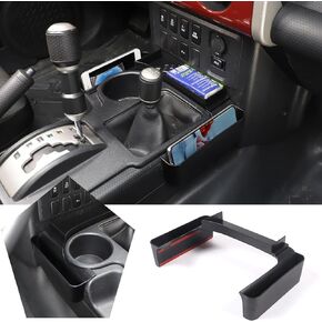 Center Console Shifter Storage Box Compatible with FJ Cruiser 2007-2021, Organizer Gear Side Storage Tray for FJ Accessories, Interior Accessories