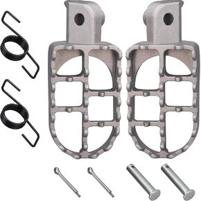 Foot Pegs Footrests Replacement Parts Fits for Yamaha PW50 PW80 TW200 Honda XR50R CRF50 CRF70 CRF80 CRF100F Pit Dirt Bike Motorcycle. (Black)
