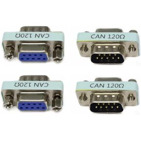 4pcs CAN Bus DB9 Adapters with Resistor