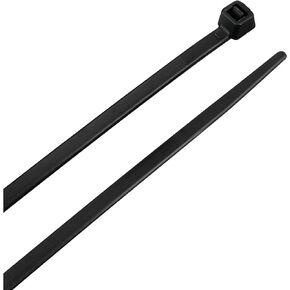 Performance Tool W2924 50pc 18-Inch Cable Tie, Black With Tensile Strength 120 Lbs