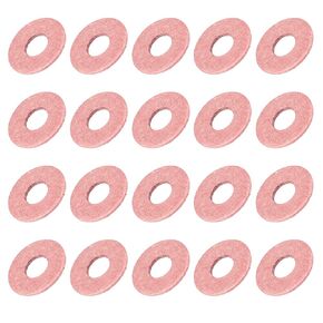 Insulating Fiber Washers (3x8x0.5mm/0.12"x0.31"x0.02") 1000Pcs, Fiber Flat Washers Insulated Gaskets - for Motherboard Machine, Light Red