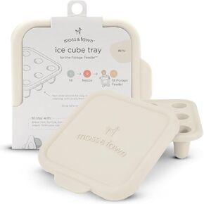 Ice Cube Tray, Forage Feeder Freezer Mold for Breast Milk, Formula, Bone Broth, Purees, and Baby Food - Bloom