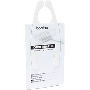 Bobino Cord Wrap - Multiple Colors - Stylish Cable and Wire Management/Organizer (Extra Large, White)