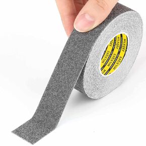 Anti Slip Tape, 4in x 16.4ft Non Skid Frosted Tape for Stairs,Hardwood Floor,Indoor and Outdoor Stair Steps Treads, Non Slip Traction Strip, Safety Walk Waterproof, Prevent Slipping,Grey