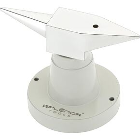 Splenor Tools Stand Anvil - Dual Ended Flat and Rounded Horn - Metal Forming - Jewelry Making Work Surface - Bench Tool