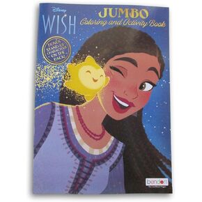 Wish Asha Coloring and Activity Book with Stand-Up Character on Back - 80 Pages