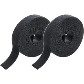 Sscon 2Rolls 5mX10mm Nylon Carpet Marker Strips Sentence Strip Stickers for Office Black