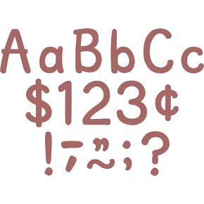 Teacher Created Resources Deep Rose 4" Modern Classic Letters Combo Pack