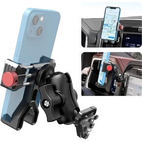 EASEORD Aluminum Vent Phone Mount Compatible with Ford F150 2021-2024, Ford F-250/F-350 (2023-2024),Ford F150 Lightning XL & PRO, 360 Rotation F150 Phone Mount for iPhone Android Samsung & All Phones
