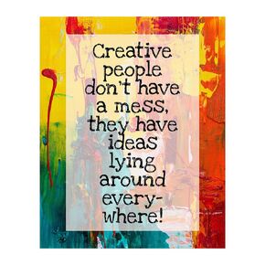 Creative People - Inspirational Wall Decor, Motivational Abstract Painting Wall Art Print Is Great Quote Photo For Living Room Decor, Office Decor, Home Decor or Room Decor Aesthetic, Unframed - 8x10