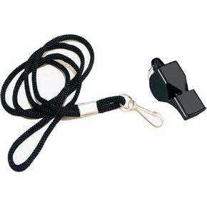 Ultimate Dog Training Whistle for Sport, Hunting, Duck, and Bird Dogs - Black Lanyard, Pealess Design to Prevent Freezing, Heavy-Duty Plastic - Sleek in Black