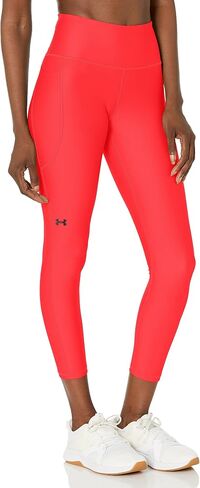 سروال نسائي من Under Armour HeatGear Armor عالي الخصر مانع للانزلاق عند الكاحل، (628) بيتا / / أسود، قصير صغير in Kuwait