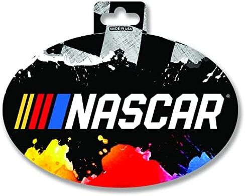 Rico Industries NASCAR Racing Colored Oval Sticker in Saudi Arabia
