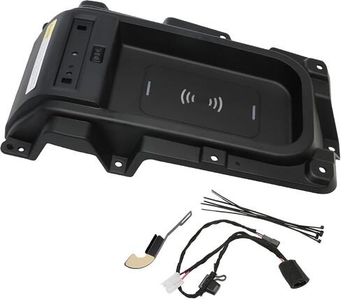 Wireless Charger Tray - Compatible with Toyota Vehicles - 2014, 2015, 2016, 2017, 2018, 2019, 2020, 2021 Tundra - Replaces 00016-34506 - 15 Watts Fast Charging - Center Console Tray Replacement in Saudi Arabia