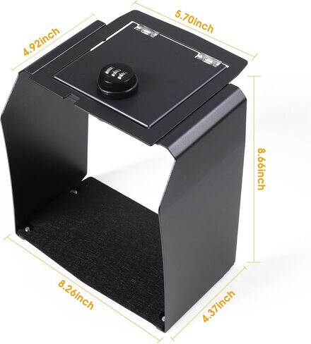 BESTAOO Center Console Safe Box Armrest Lock Security Storage Organizer Box for Jeep Wrangler JK 2012-2017 (Black) in Saudi Arabia