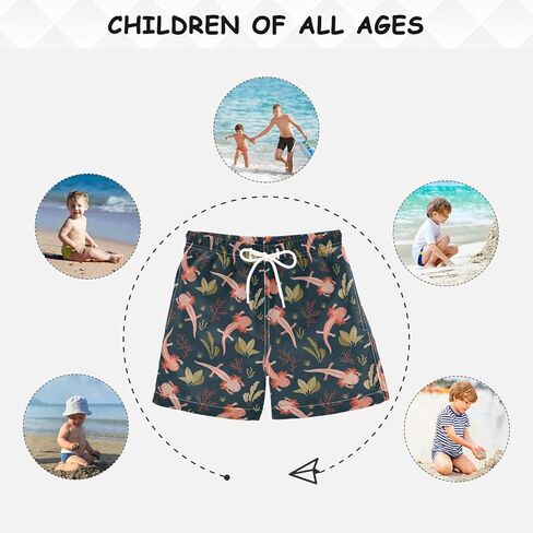 Boys' Board Shorts Cute Toddler Swim Trunk Girls Beach Swimwear Bathing Suit in Kuwait