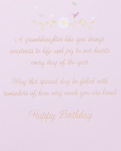 Papyrus Birthday Card for Granddaughter (Brings Sweetness to Life) in Saudi Arabia