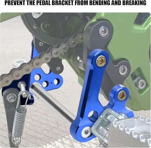 Motorcycle Foot Rest Brackets, Reinforced CNC Billet Aluminum Foot Peg Pedal Bracket Kit & Foot Support Rod for Sur-Ron Light Bee Segway (Red) in Kuwait