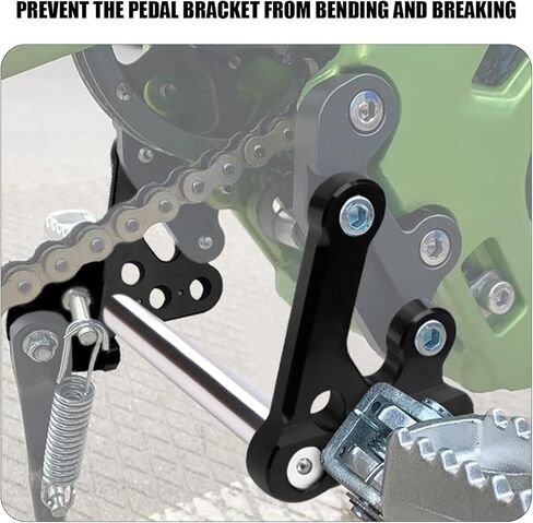 Motorcycle Foot Rest Brackets, Reinforced CNC Billet Aluminum Foot Peg Pedal Bracket Kit & Foot Support Rod for Sur-Ron Light Bee Segway (Red) in Kuwait