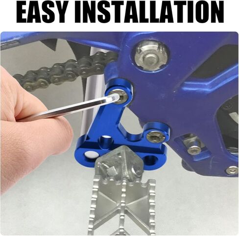 Motorcycle Foot Rest Brackets, Reinforced CNC Billet Aluminum Foot Peg Pedal Bracket Kit & Foot Support Rod for Sur-Ron Light Bee Segway (Red) in Kuwait