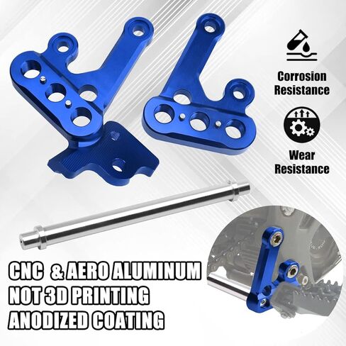 Motorcycle Foot Rest Brackets, Reinforced CNC Billet Aluminum Foot Peg Pedal Bracket Kit & Foot Support Rod for Sur-Ron Light Bee Segway (Red) in Kuwait