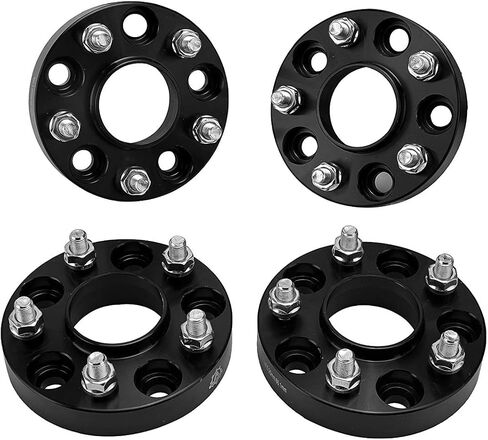 مجموعة فاصل عجلات مركزية مكونة من 4-5 عروة بسمك 1 بوصة وسمك 25 مم محور مركزي 5 × 114.3 مم - متوافقة مع سيارات نيسان وإنفينيتي - 350Z، 370Z. ألتيما، ماكسيما، باثفايندر، روج، سينترا، G35، JX35، FX35 in Kuwait