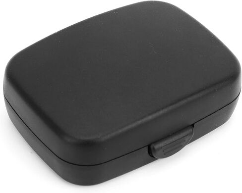 Hard Case, Portable Protective Case for Behind The Ear, in The Ear, All in The Canal Hearing Aids (Black), Waterproof and in Saudi Arabia
