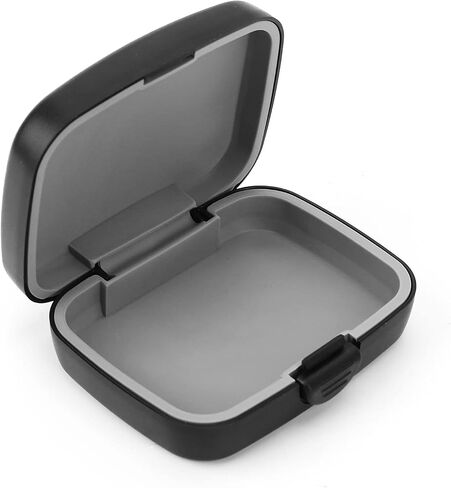 Hard Case, Portable Protective Case for Behind The Ear, in The Ear, All in The Canal Hearing Aids (Black), Waterproof and in Saudi Arabia