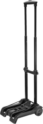 شاحنة يدوية سوداء قابلة للطي، سعة 110 رطل، عربة بناء صلبة بعجلتين، قابلة للطي، عربة أمتعة للأمتعة والتسوق والتحرك in Kuwait