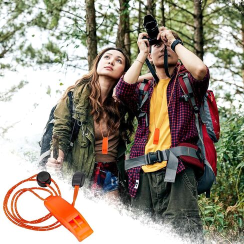 6Pcs Emergency Whistles with Lanyard, Survival Whistles Loud Safety Whistle, Marine Whistle with Adjustable Reflective Lanyard, Super Loud Floating Whistles for Emergency in Saudi Arabia