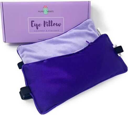 Weighted Eye Mask for Sleeping - Lavender Eye Pillow for Yoga, Meditation, Relaxation Headache, Migraine, Sinus Pain Relief in Saudi Arabia