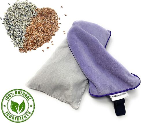 Weighted Eye Mask for Sleeping - Lavender Eye Pillow for Yoga, Meditation, Relaxation Headache, Migraine, Sinus Pain Relief in Saudi Arabia