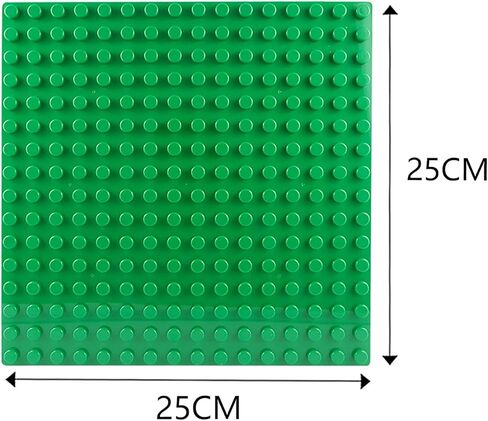 EKIND Classic Large Blocks Building Base Block Plate 10" x 10" - Compatible with Large Pegs for Toddlers, Building Block All Major Brands (4 PCS, Dark Green) in Saudi Arabia
